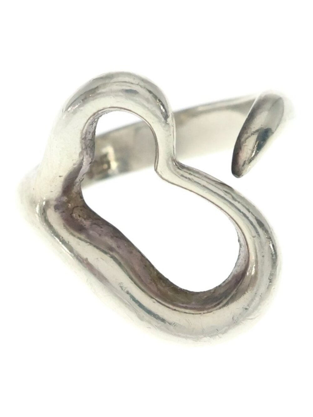 Tiffany & Co Open Heart Ring Silver